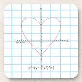 Axt-Herz Getränkeuntersetzer (Vorderseite)