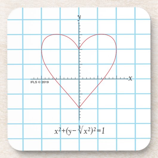 Axt-Herz Getränkeuntersetzer (Vorderseite)
