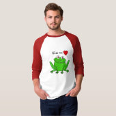 AXT küssen mich Frosch-Shirt T-Shirt (Vorne ganz)