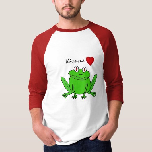 AXT küssen mich Frosch-Shirt T-Shirt (Vorderseite)