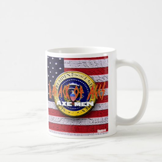 Axt-Männer Barack der Alters-Tasse Kaffeetasse (Rechts)