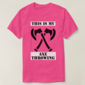 Axt-Werfen 76 T-Shirt (Design vorne)