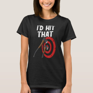 Axt werfen ich würde dieses Zielbrett Beil treffen T-Shirt