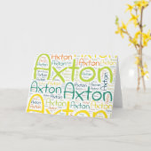 Axton Karte (Gelbe Blume)