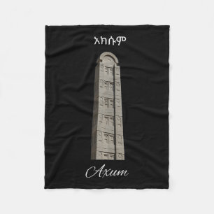 Axum Rock-Hewn Monuments Souvenir - Ancient Ethiop Fleecedecke