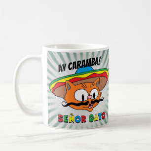 Ay Caramba! Cartoon Katze Señor Gato Kaffeetasse