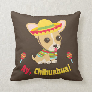 Ay Chihuahua Hund Mexikanische Zimmerdeko Wurfkiss Kissen
