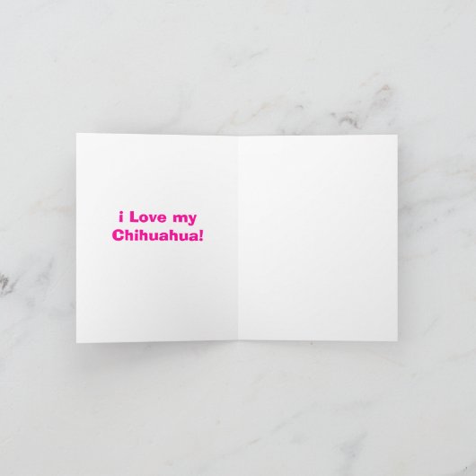 ¡Ay Chihuahua! I Love You! Karte (Innenseite)