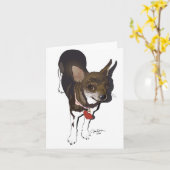 ¡Ay Chihuahua! I Love You! Karte (Gelbe Blume)