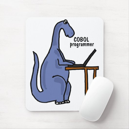 AY-, COBOL-Programmierer-Dinosaurier Mousepad (Mit Mouse)