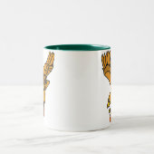 AY-, Eagles und Fußball-Tasse Zweifarbige Tasse (Mittel)