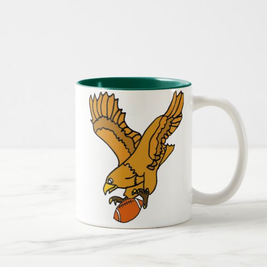 AY-, Eagles und Fußball-Tasse Zweifarbige Tasse (Rechts)