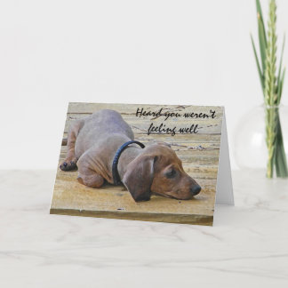 AY-, erhalten lustiges Dachsund-Hündchen wohle Karte