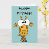 AY- Funny Giraffe Cartoon Karte (Gelbe Blume)