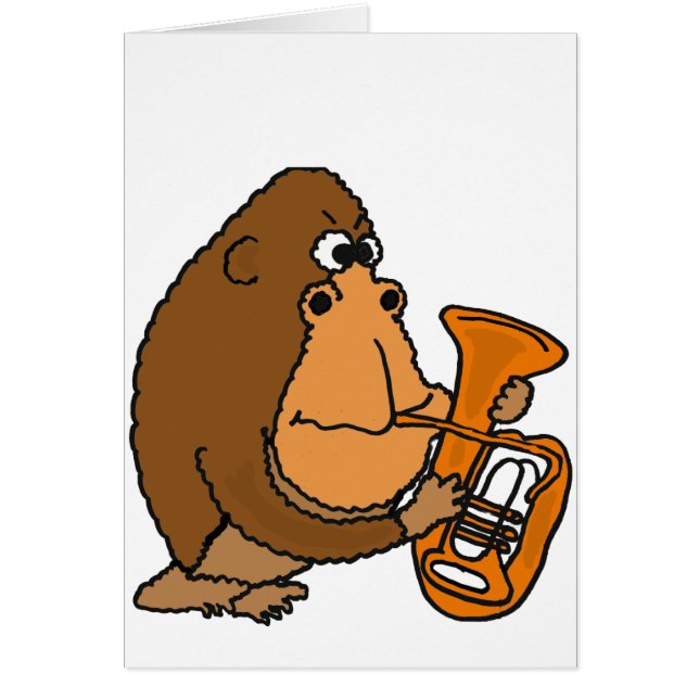 AY-, Gorilla, der die Tuba-Karte spielt (Vorne)