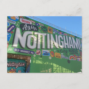 Ay up Nottingham! Postkarte