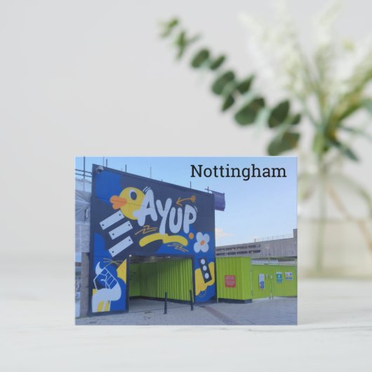 Ay Up Nottingham! Postkarte (Stehend Vorderseite)