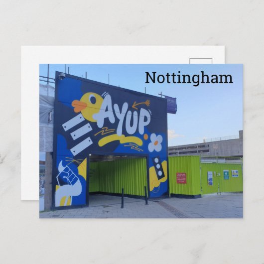 Ay Up Nottingham! Postkarte (Vorne/Hinten)