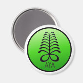 AYA NICHT ANGST EUCH Magnet (Vorderseite/Rückseite)