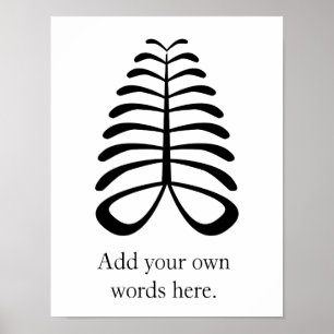 AYA   Symbol von Ausdauer und von Unabhängigkeit Poster