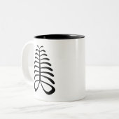 AYA | Symbol von Ausdauer und von Unabhängigkeit Zweifarbige Tasse (Vorderseite Links)