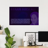 Ayaan Hirsi Ali | Kein kognitives Dissony Poster (Heimbüro)