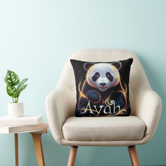 "Ayah the Panda - Niedlich Panda Design Pillow" Kissen (Stuhl )