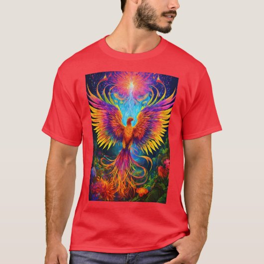 Ayahuasca Phoenix: Eine fluoreszierende Reise nach T-Shirt (Vorderseite)
