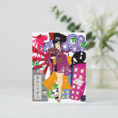 Ayaka in Harajuku Town Postkarte (Stehend Vorderseite)