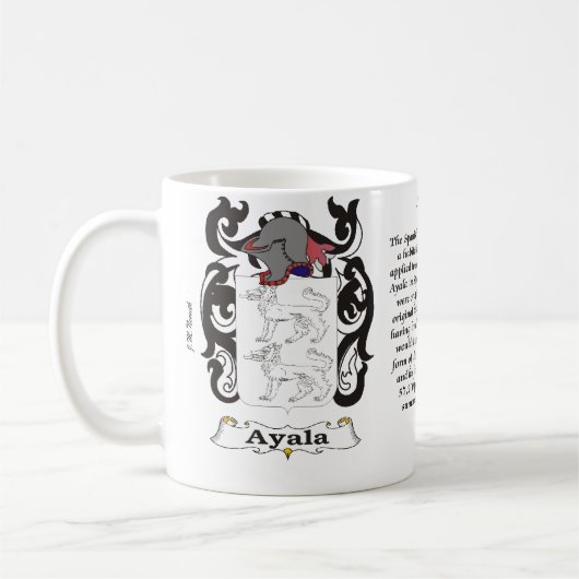 Ayala-Familien-Wappen Tasse (Links)