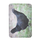 Ayam Cemani Hünchen-junge Henne symmetrisch Badematte (Vorderseite Vertikal)