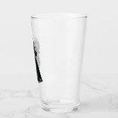 Ayam Cemani Rooster Head Glas (Links)