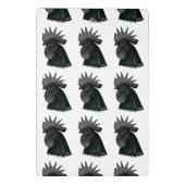 Ayam Cemani Rooster Head Mini Klemmbrett (Rückseite)
