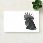 Ayam Cemani Rooster Head Post-it Klebezettel (Büro)