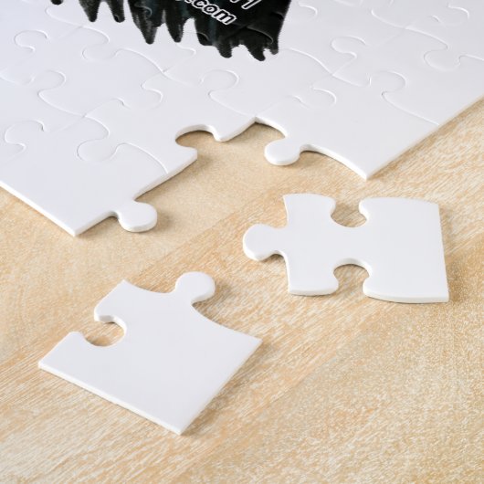 Ayam Cemani Rooster Head Puzzle (Seite)