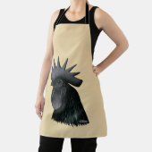 Ayam Cemani Rooster Head Schürze (InSitu)