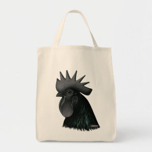 Ayam Cemani Rooster Head Tragetasche