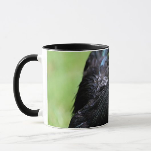 Ayam Cemani schwarzer Hahn Tasse (Links)