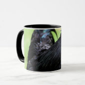 Ayam Cemani schwarzer Hahn Tasse (Vorderseite Links)