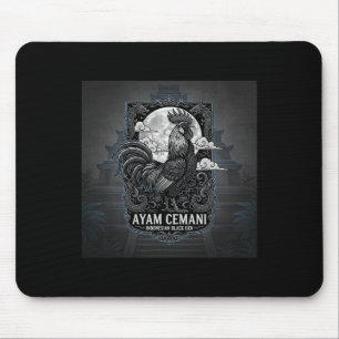 Ayam Cemani - Schwarzes Huhn Indonesien Indonesisc Mousepad