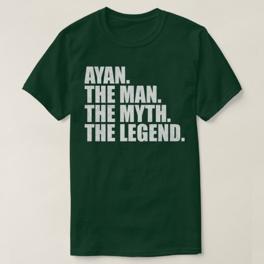 AyanAyan Name Ayan Vorname T-Shirt (Design vorne)