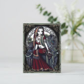 "Ayanna" Secret Fairy Garden Postkarte (Stehend Vorderseite)