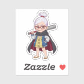 Ayase Seiko Chibi Style Illustration Aufkleber (Blatt)