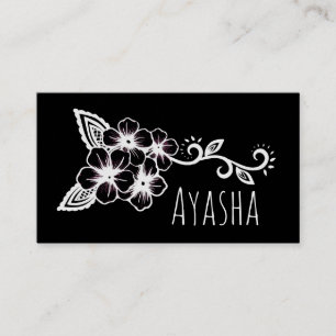 Ayasha Indigena Floral Visitenkarte