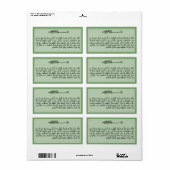 Ayat al-Kursi - Thronverse - Quran-Label (Vorne)