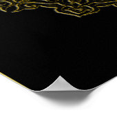 Ayat an-Nur Islamic Calligraphy Poster (Ecke)