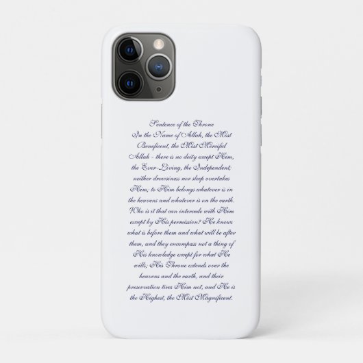 Ayat ul Kursi iPhone Case (Rückseite)