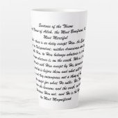 Ayat Ul Kursi Milchtasse (Vorderseite)