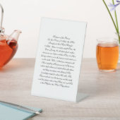 Ayat-ul-Kursi: Satz des Morgens Sockelschild (In SItu)