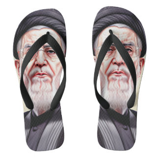 Ayatollah Khamenei Drehe Flop Badesandalen